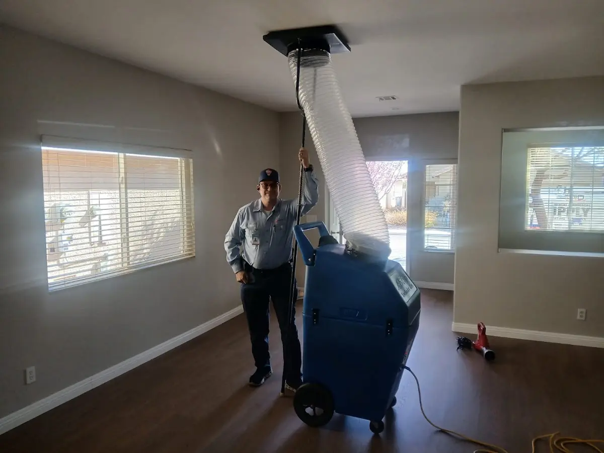 Professional Dryer Vent Cleaning work inside a Moraga home